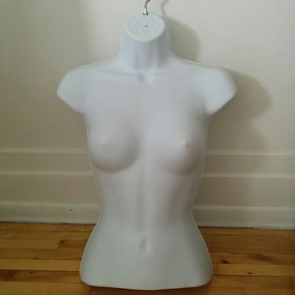 SUMMER SALE - Female Torso White Mannequin Form - Picture 2 of 7